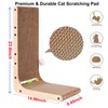 L-Shaped Cardboard Cat Scratcher 2-Pack 23.6 Inch Board with Ball