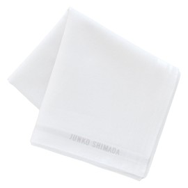 Blooming 000429-0005-01 Junko Shimada Men's Handkerchief, Formal (White) Gentleman Men's Handkerchief, Approx. 18.9 inches (48 cm), white