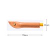 Shinko Seiki HE-201CA Pencil Cap, Genuine Leather, L, Camel