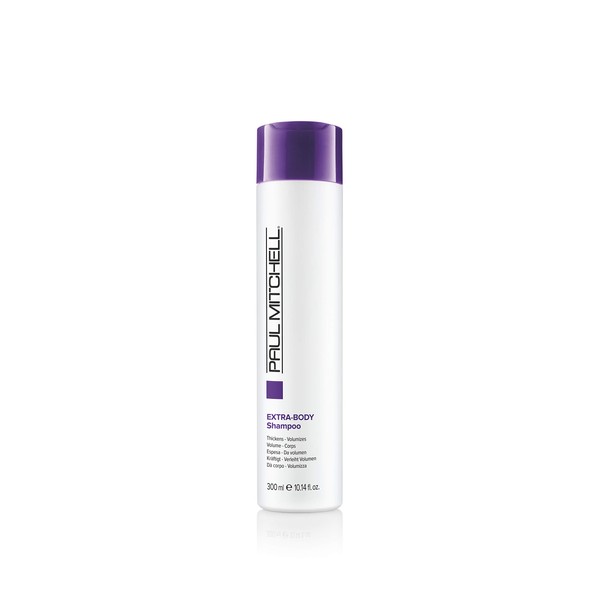 Paul Mitchell Extra-Body Shampoo - Volume Shampoo for Normal to Fine Hair, Strengthening Hair Care with Panthenol for Softness, 300 ml