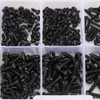 Sheet Metal Screw Kits M2 M2.6 M3 Black Cross Screw