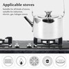 Camping Tea Kettle, Stainless Steel Tea Kettle with Strainer for