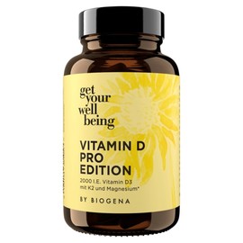 겟 유어 웰빙 비타민 D 프로 에디션 2000 IE 60캡슐 15g Get Your Well-being Vitamin D Pro Edition 2000 IU 60 Capsules 15g