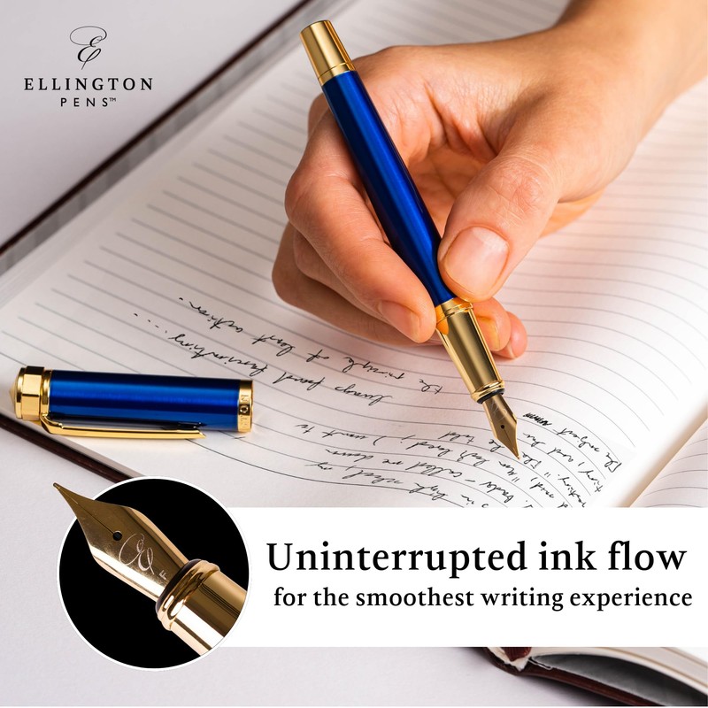 Ellington Pens Luxury Fountain Pen Set- Fountain Pens for Writing