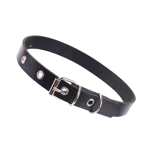 TEMOOUES Party Wear Choker Punk Rock Gothic Stil PU Leder