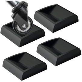 WELLGO Bed Stoppers & Furniture Cups 4pack 2"x2" - Premium Silicone Casters Furniture Wheel Stoppers fit All Wheels of Furniture, Sofa Bed Chairs-Made up of Solid Silicone Prevents Scratches