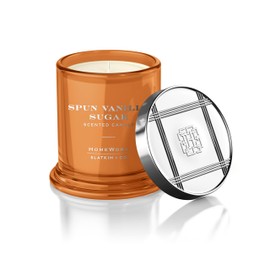 HomeWorx by SLATKIN + CO. Candle- Spun Vanilla Sugar, 8 oz. Premium Scented Candle - 25-35 Hours Burn Time