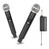 SM58 Microfonos Inalambricos 2 de Mano Dinamico UHF con Receptor