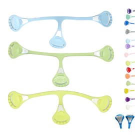 Snappi Nappy Clips for Muslin Nappies, Cloth Nappies, Pack of 3 (Light Blue/Light Green/Light Yellow, 1: up to 18 Months)