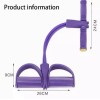 Daxin 4 Tube Foot Pedal Resistance Band Body Stretch Pull
