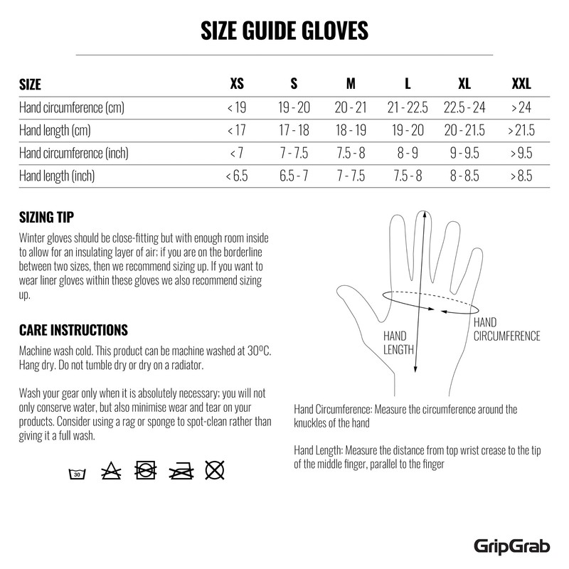 GripGrab RIDE Windproof Winter Cycling Gloves Thermal Full Finger Padded