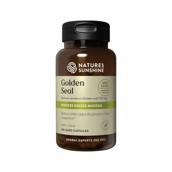 NATURES SUNSHINE Golden Seal ( Hydrastis canadensis ) 525mg - 100 Capsules