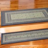 Hagiwara Domestic Grass Entrance Mat, Backing, Blue, Approx. 11.8 x