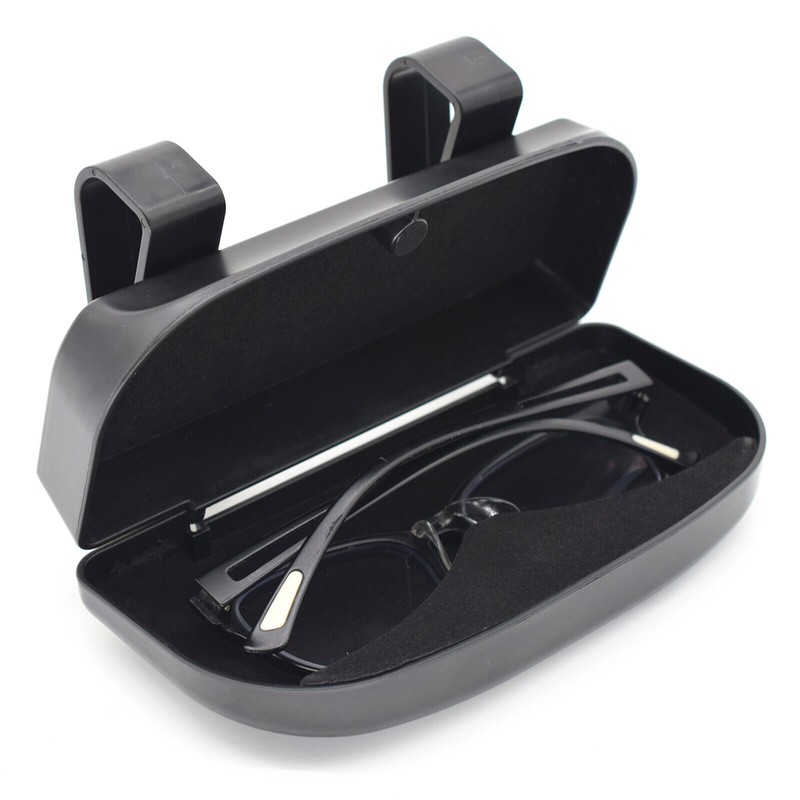 Car Sun Visor Glasses Case Holder Sunglasses Box Card Receipt