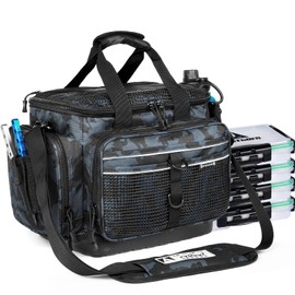 Ghosthorn Fishing Tackle Box, Waterproof 3600 and 3700 Tackle Trays, Plastic Tackle Box Organizer with Removable Dividers Storage Lure Box for Lures 1 and 4 Pack (Fishing Tackle Bags)