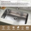 MSI 30 Inch Undermount Single Bowl 18 Gauge Stainless Steel