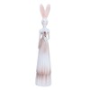 1 Pair Rabbit Ornament Innovative Resin Couple Rabbits Figurine Wedding