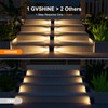 16 Pack Warm White Solar Powered Stair Lights for Outside