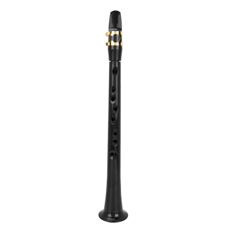 Portable Pocket Saxophone Practice Sax with Reed Bag Woodwind Instrument