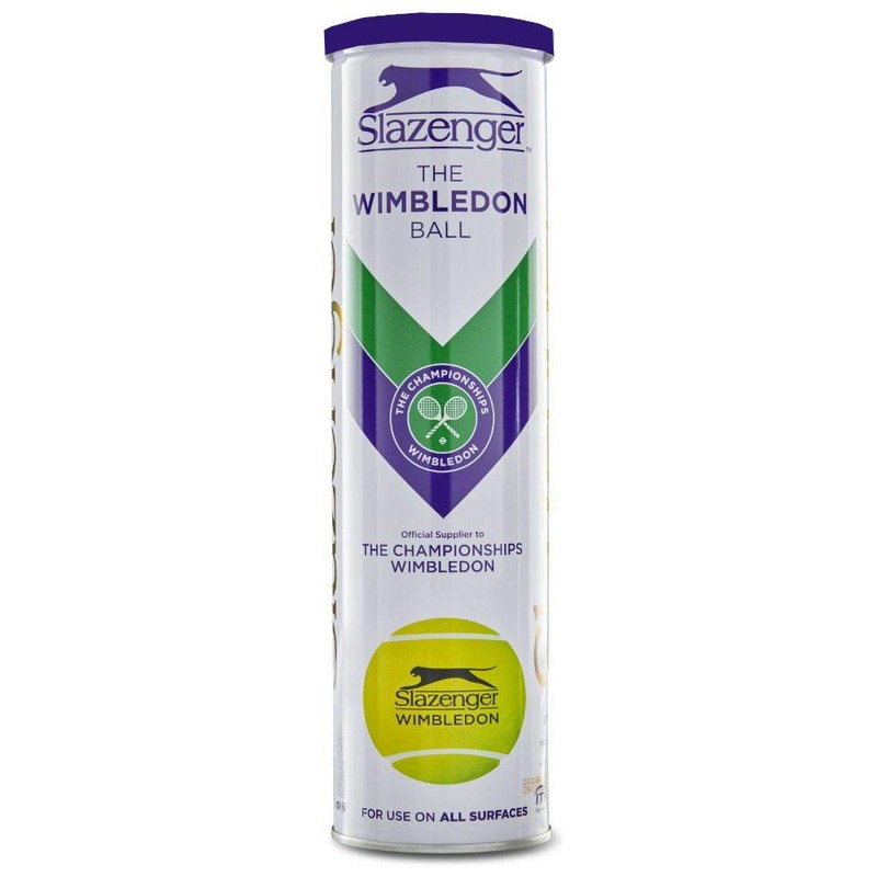 Wimbledon Slazenger Championships TENNIS BALLS 4 BALL WHITE & GOLD