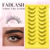 False Eyelashes Natural Look Cat Eye Lashes Wear Comfortable Black