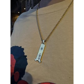 Mac miller inspired pendent custom  pendant - pendant / add chain: pendant only, Primary color: Gold