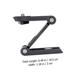 LABRIMP Folding Z Type Camera Tripod Bracket with Pan Tilt Functionality Lightweight Cellphone Holder for Easy Carrying Compatible with Tripods Stabilizers Slide Rails