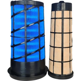 XYZIL Air Filter Set AT332908 AT332909 Compatible with John Deere 120D 130G 210L 310K 310SL 410J 326D 328E 333E 310J 315SL 325K 329E 326E 328D 329D 332D 332E 333D 333EM 310TJ 315SJ P611189 P611190