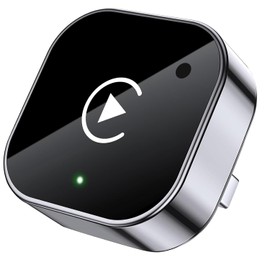 Kammoy Mini Adaptador inalámbrico CarPlay y Android Auto 2026, Adaptador inalámbrico CarPlay 2 en 1 CarPlay Plug & Play con Puerto USB/USB-C, Conexión WiFi o Bluetooth (Negro)