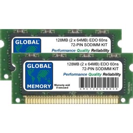 128MB (2 x 64MB) 72-PIN EDO SODIMM MEMORY RAM KIT FOR LAPTOPS/NOTEBOOKS