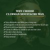 Clubman Moustwax with Brush, White (Neutral)