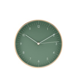 LUUK LIFESTYLE High-Quality, Plain Nordic Minimalist Design Quartz Wall Clock with Second Hand, Kitchen Clock, Living Room Clock, Office Wall Clock, Hallway Clock