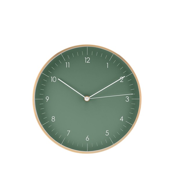 LUUK LIFESTYLE High-Quality, Plain Nordic Minimalist Design Quartz Wall Clock with Second Hand, Kitchen Clock, Living Room Clock, Office Wall Clock, Hallway Clock