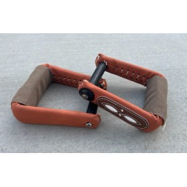 Nelidas Southern Imports Montura Charra Estribos Cuero, Charro Saddle Orange Stirrups,  Estribos Charros