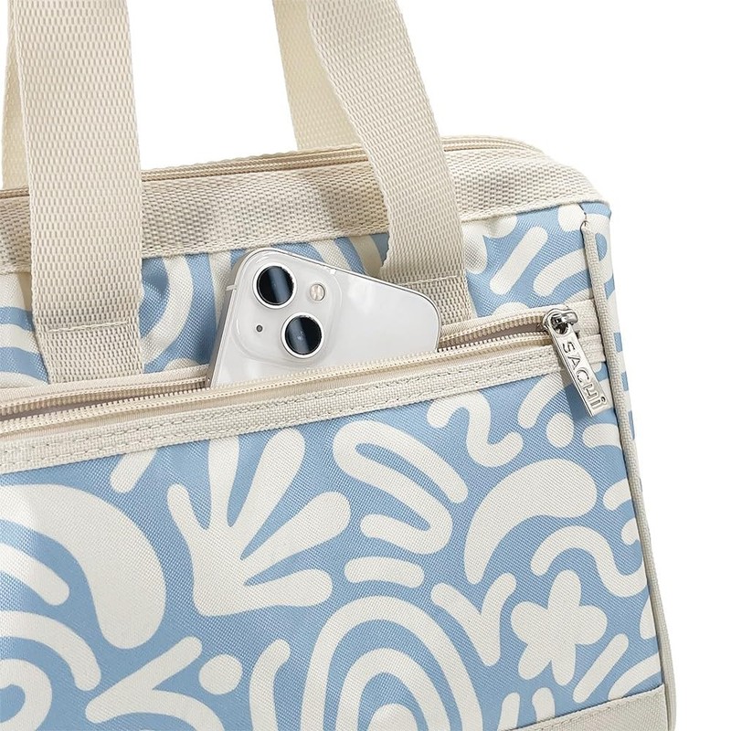 Sachi 'Style 34' Insulated Lunch Bag - Blue Squiggles