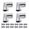 4 Packs Chain Link Fence Gate Corners, Aluminum Gate Corner