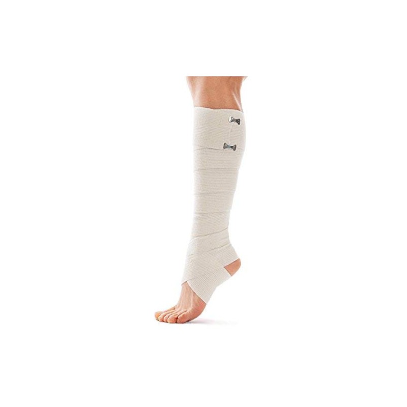 TOROS-GROUP Bandage Highly Elastic Bandage for Compression with 2 Clips