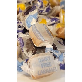 AvenueSweets - Handcrafted Dairy Free Vegan Individually Wrapped Soft Caramels - 1 lb Box - Assorted Flavors