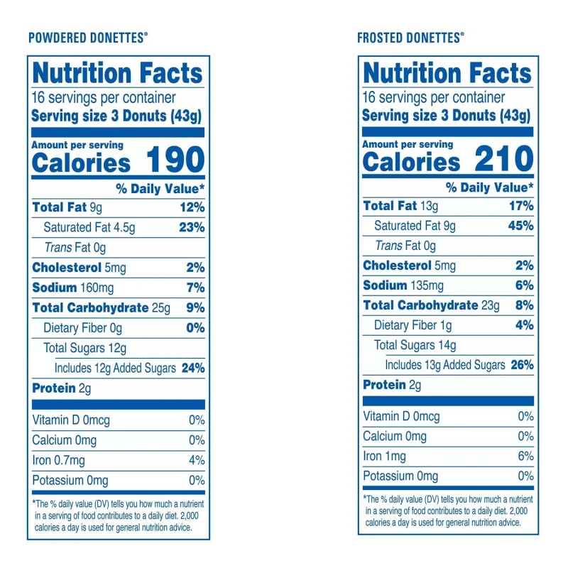 Hostess Donettes Variety Pack Donuts, Snack Size, 1.5 oz., 32