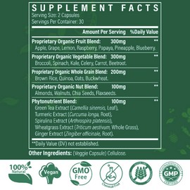 Jovianoy 1000 MG Gentle Detox Cleanse, High-Potent, Gut Cleanse & Detox Capsules for Women & Men, Natural Detoxification, Colon, Liver, Antioxidant & Digestive Support, 120 Capsules