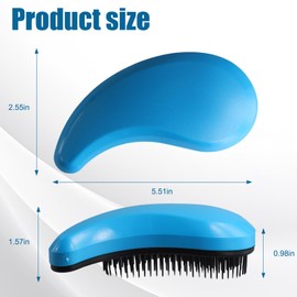 Puppy Brush for Small Dogs Portable,Dog Brush for Small Dogs Gentle, Reduces Shedding & Tangles,For Cavapoo, Yorkies, Pomeranians, Shih Tzu, Bichon Frise,Blue