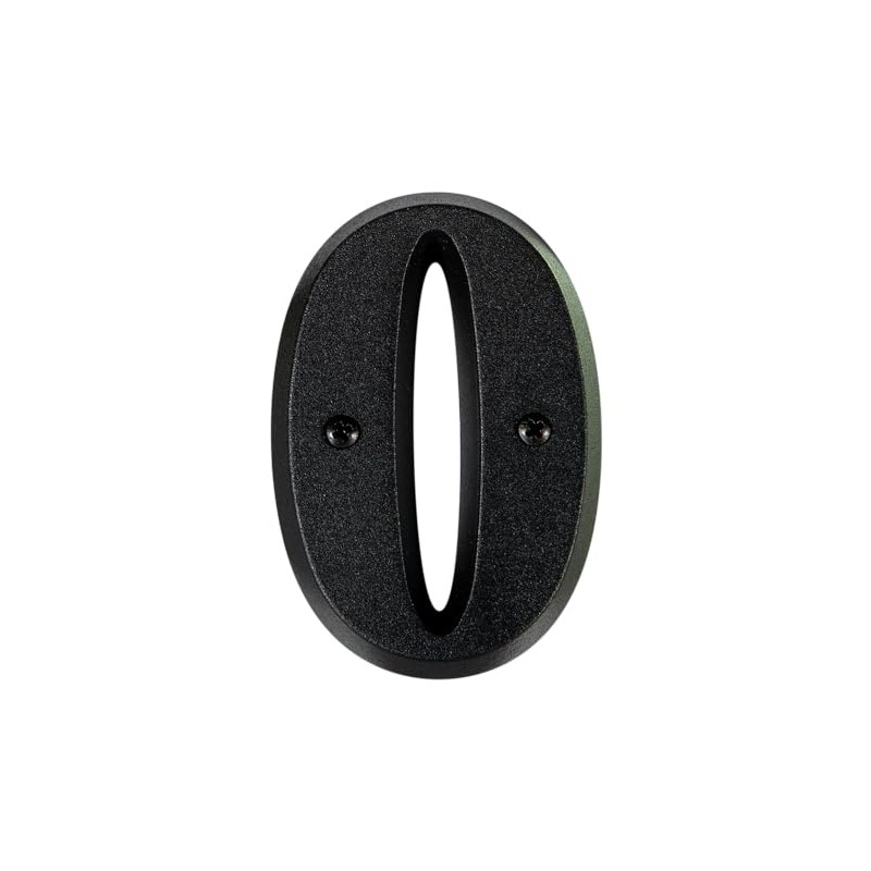 novap 4005003 Zamak House Number Black Number 0 Ø 180