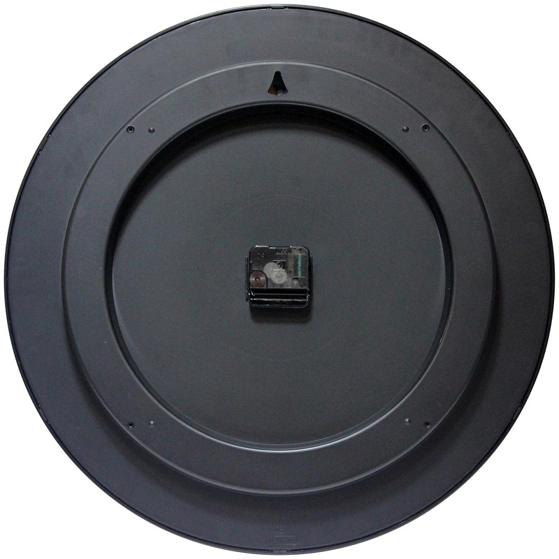 Infinity Instruments 19 inch Large Round Non-Ticking Silent Battery Operated