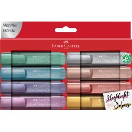 Destacador Metálico Faber Castell 8 Colores