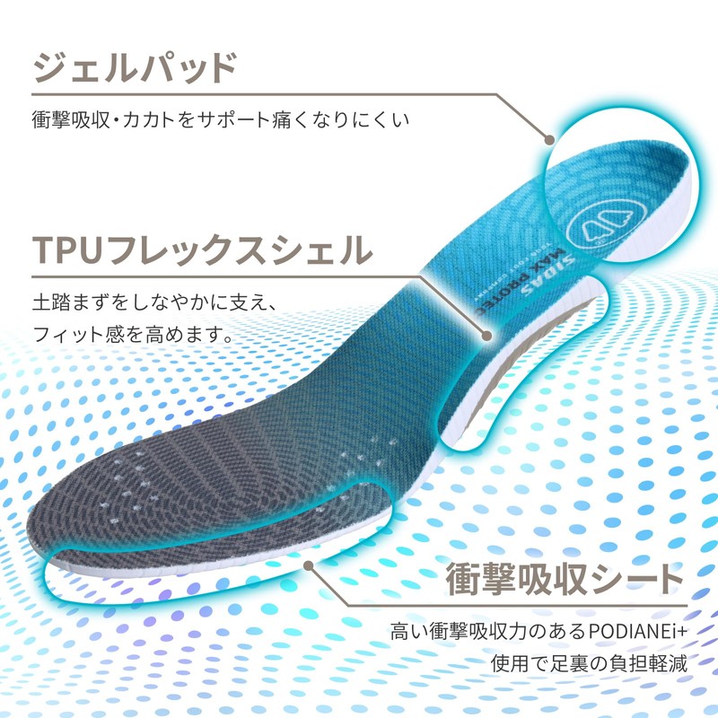 【SIDAS】Sidas Max Protect Walk M (25.0 cm - 26.5 cm)