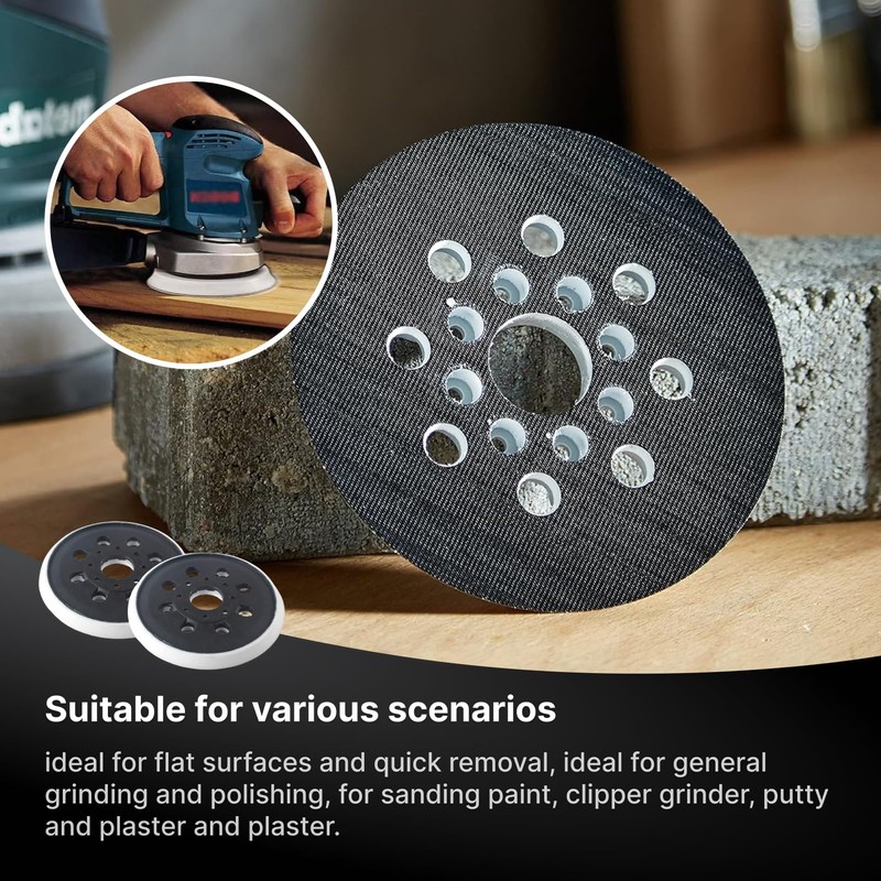 Lotbun 2 x Sanding Discs 125mm Compatible with Bosch Pex