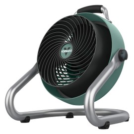 Vornado 293 Large Heavy Duty Shop Fan, 3 Speed Electric Fan, High Impact Casing, IP54-Rated Motor, Whole Room Air Circulator, Pivoting Head, Carry Handle, 16” Floor Fan for Bedroom and Garage, Green