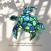 Sea Turtle Suncatcher Decor, Sea Turtles Stained Glass Window Hanging
