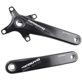 PROWHEEL - Bielas cuadradas de una sola velocidad, un par universal de 170 mm, 175 mm, aleación forjada, 6061 T6 BCD de 104 mm, para bicicleta de montaña, bicicleta de carretera