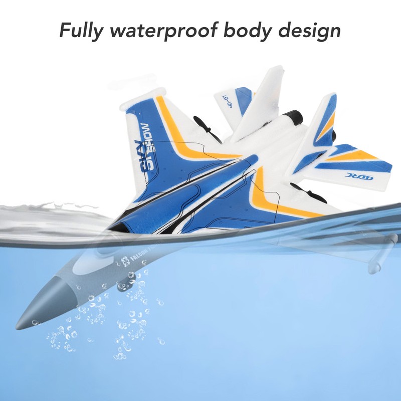 RC Glider Plane Lightweight Flexible Remote Control Airplane with LED